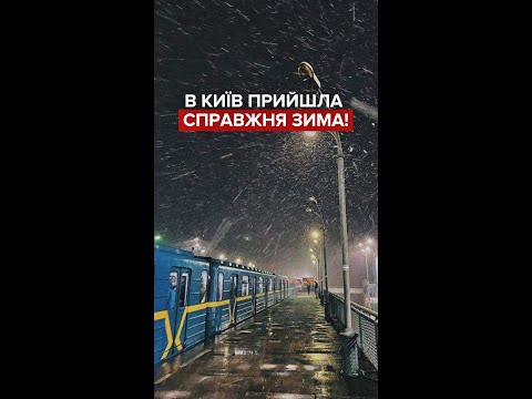 У Києві випав перший сніг #shorts