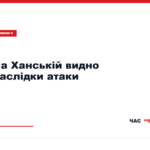 Супутниковий знімок наслідків удару по аеродрому «Ханська»